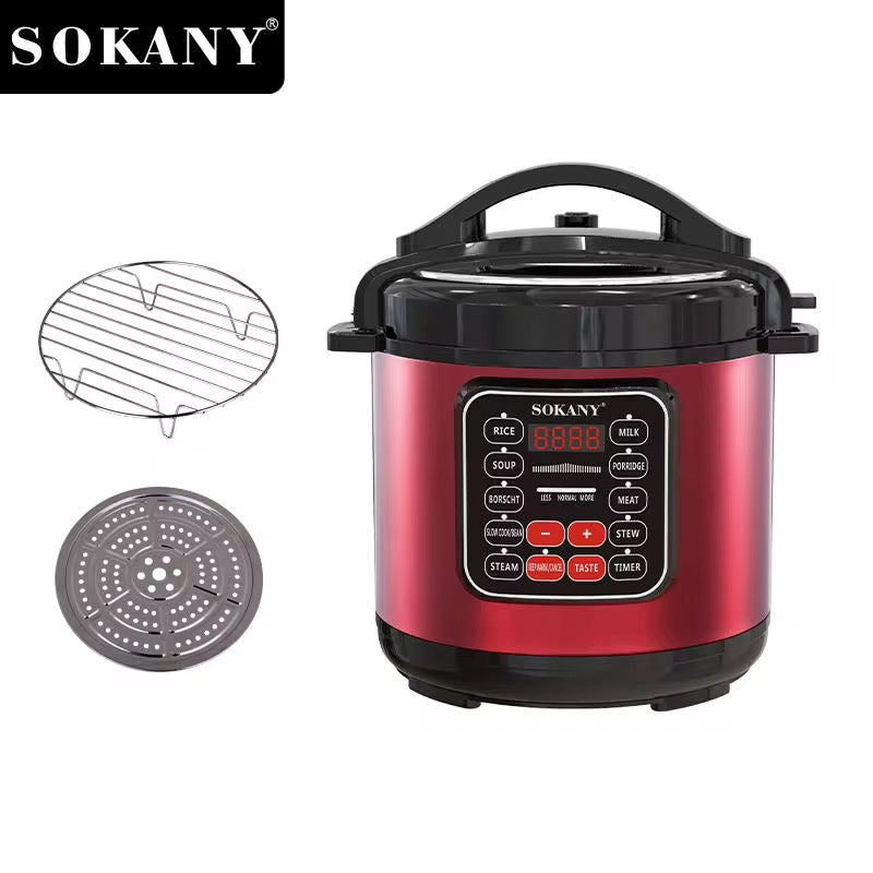 Olla A Presión Eléctrica Multifuncional 5l Sokany 1000w