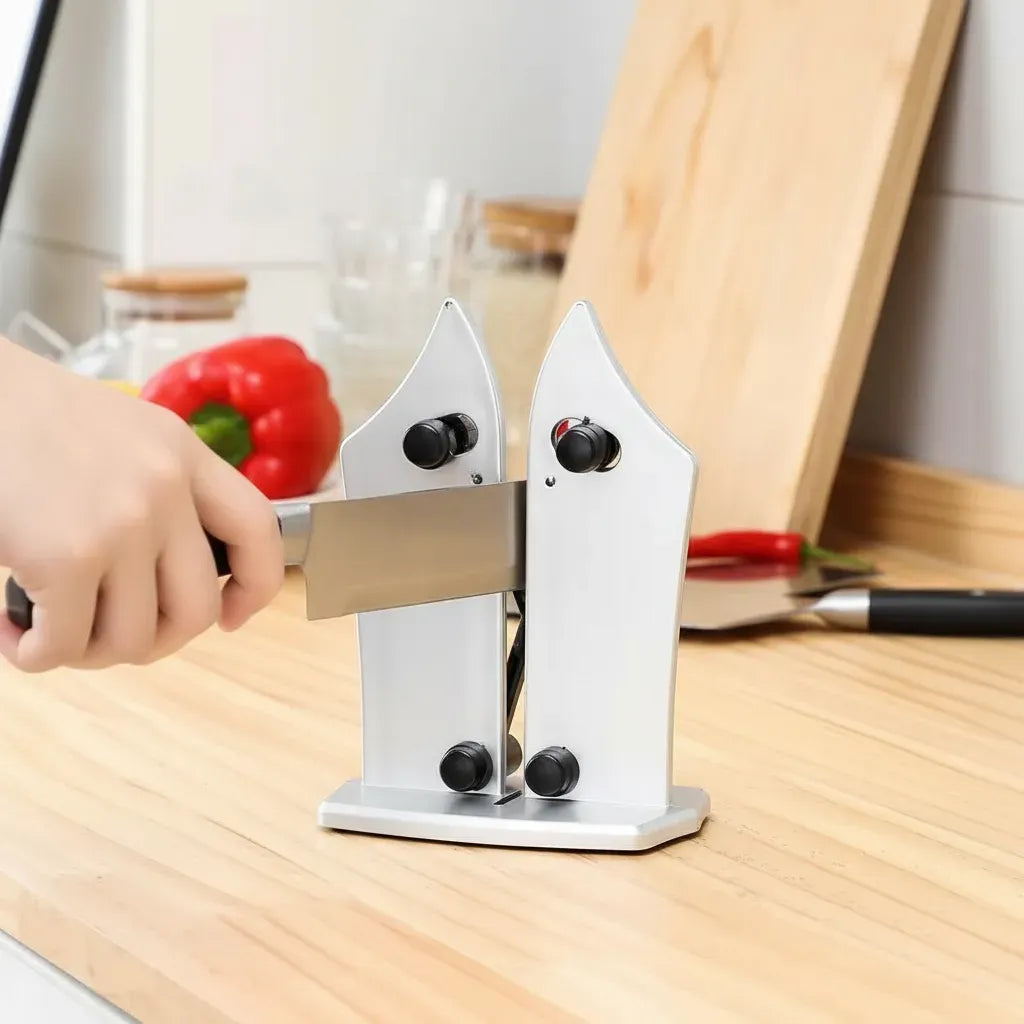 Afilador Manual De Cuchillos De Acero Para Cocina
