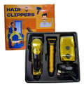 Kit Peluqueria 3 En 1 Profesional Clipper Trimmer Shaver Dorado 110v