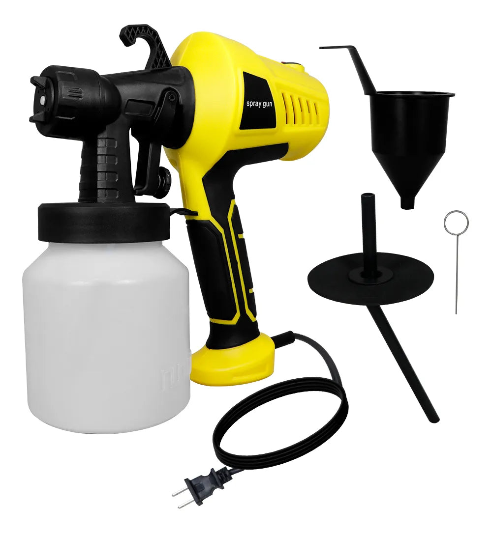 Pistola Para Pintura Eléctrica Profesional Boquilla 500w Color Amarillo