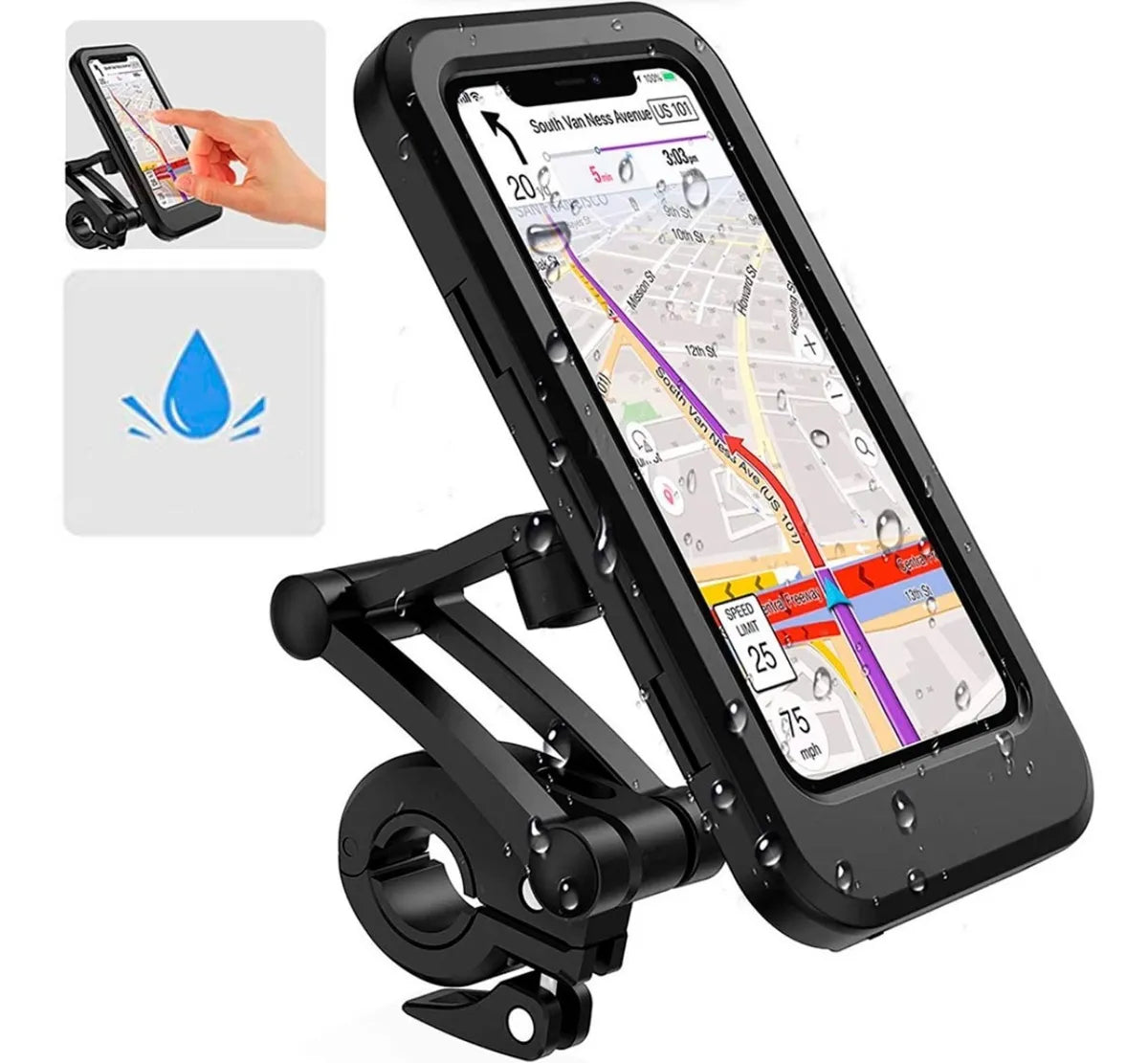 Soporte Celular Moto Bicicleta Estuche Universal Impermeable