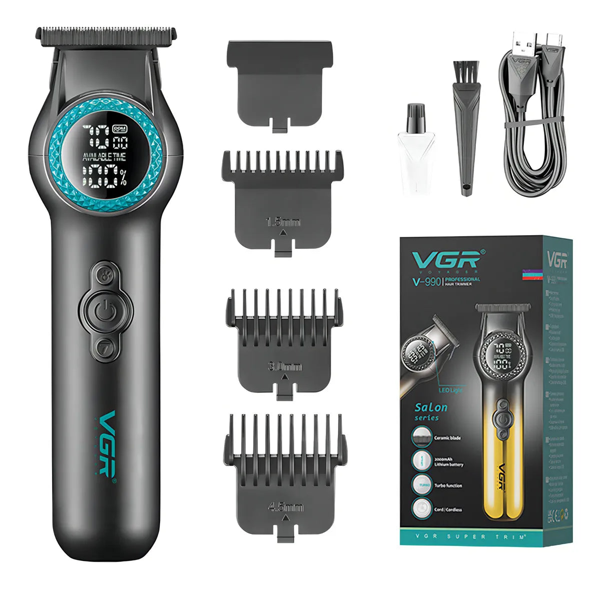 Máquina Cortadora De Pelo 8000RPM Trimmer Profesional V-990 Vgr MÁS VENDIDO 8º en Trimmers 4.9