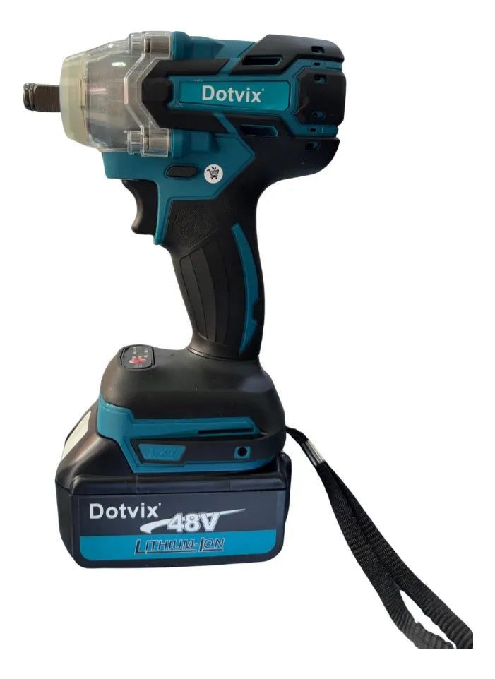 Pistola Llave De Impacto Multifuncional Azul Oscuro 48v