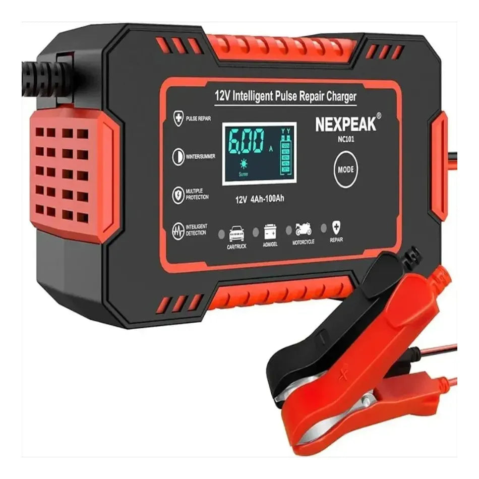 Cargador Bateria Portatil Iniciador Carro Moto Pantalla Lcd