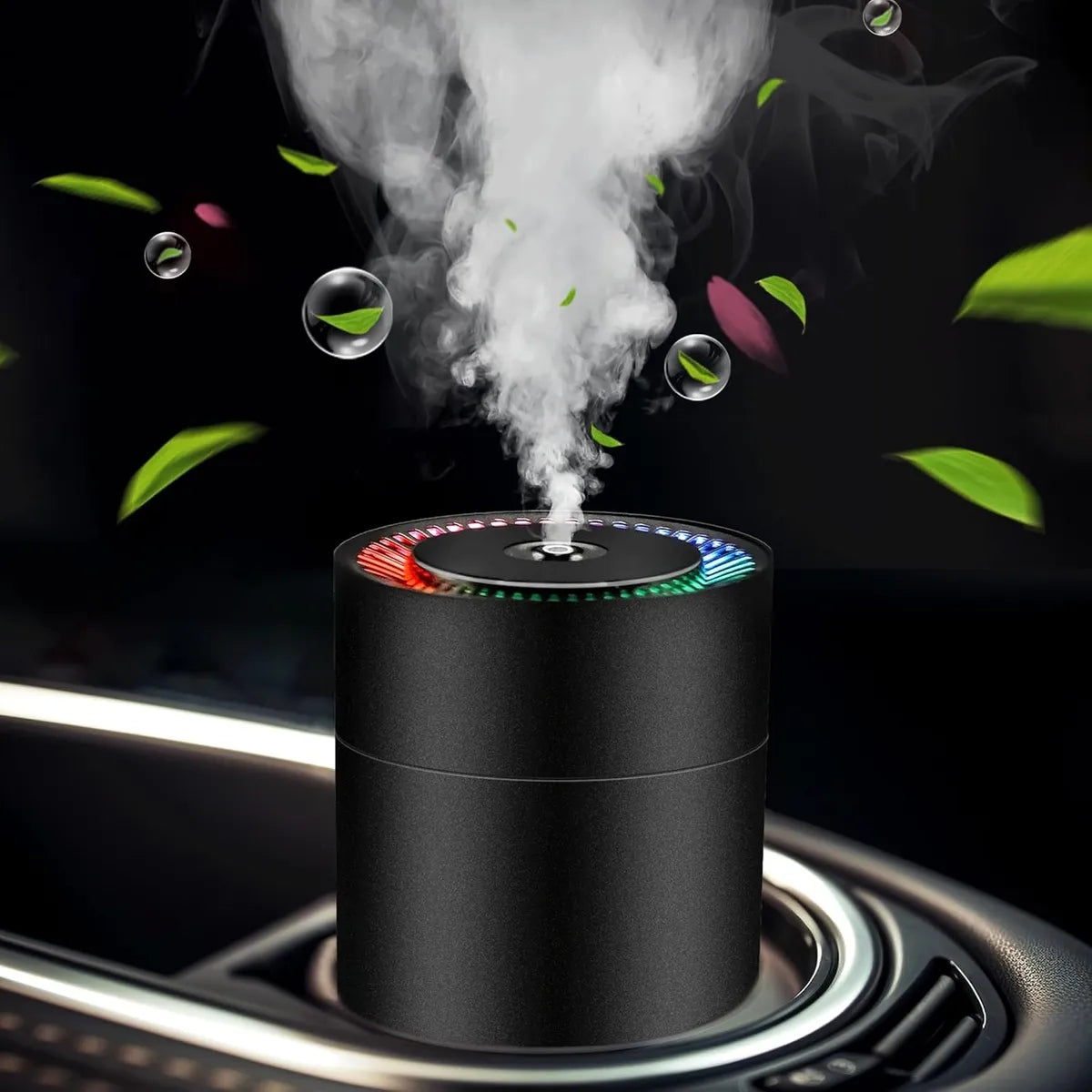 Humidificador Erradicador Olor Ambientador Carro Casa Recarg Negro Recargable