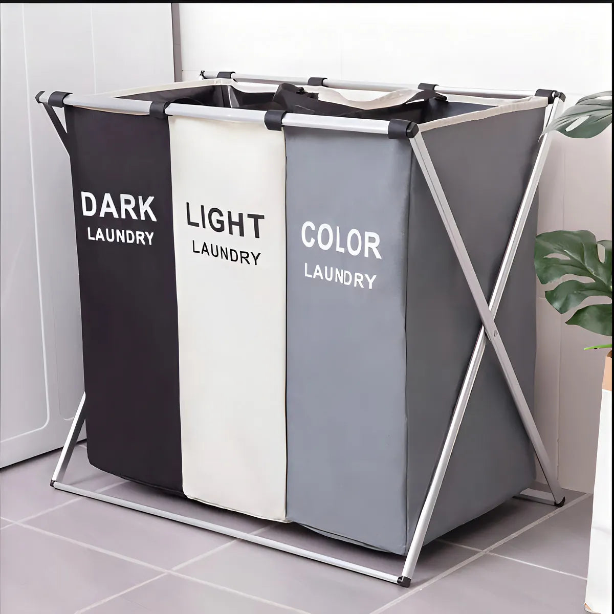 Organizador De Ropa Sucia: Cesta Por Colores Liso Lisa