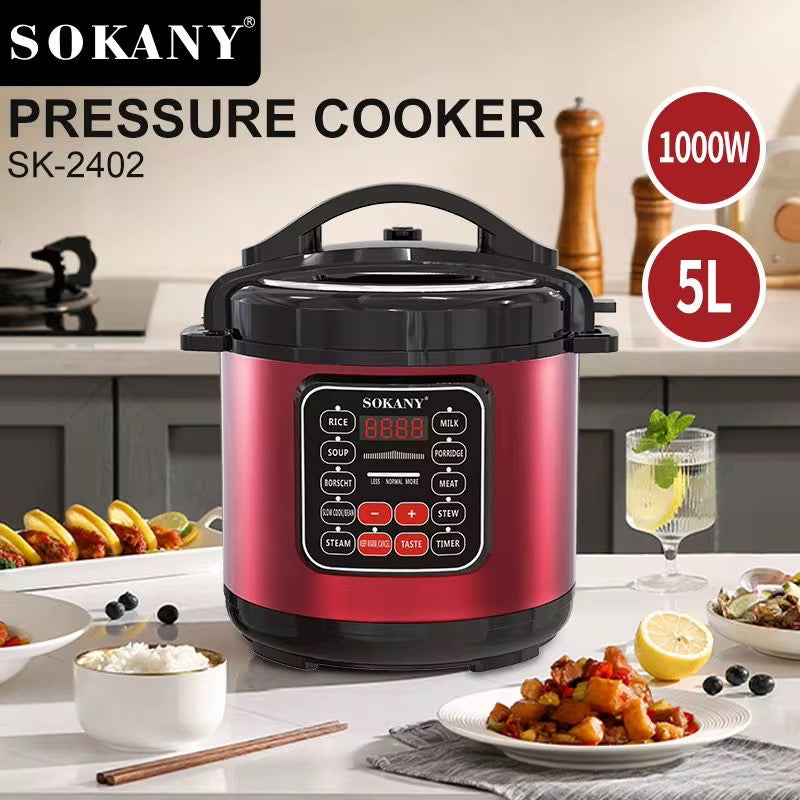 Olla A Presión Eléctrica Multifuncional 5l Sokany 1000w