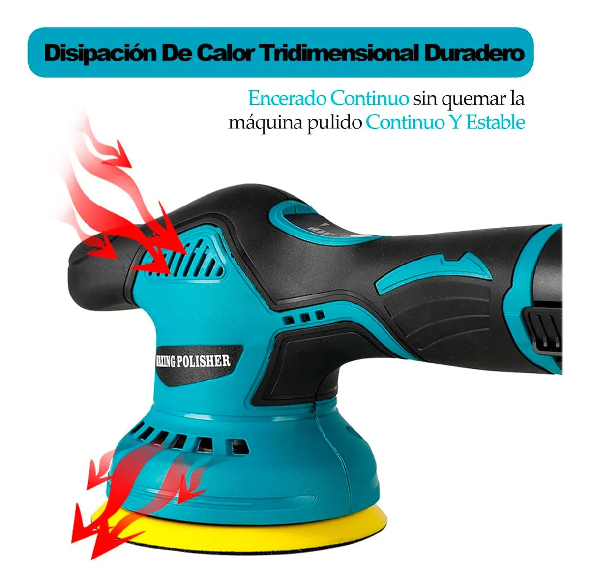 Polichadora Brilladora Inalambrica Multifuncional Pomos Aleatorio 110v