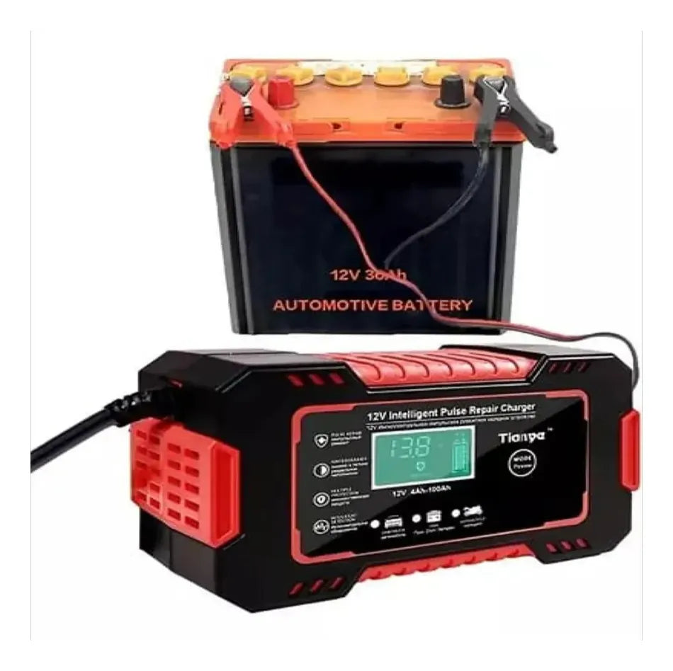 Cargador Bateria Portatil Iniciador Carro Moto Pantalla Lcd