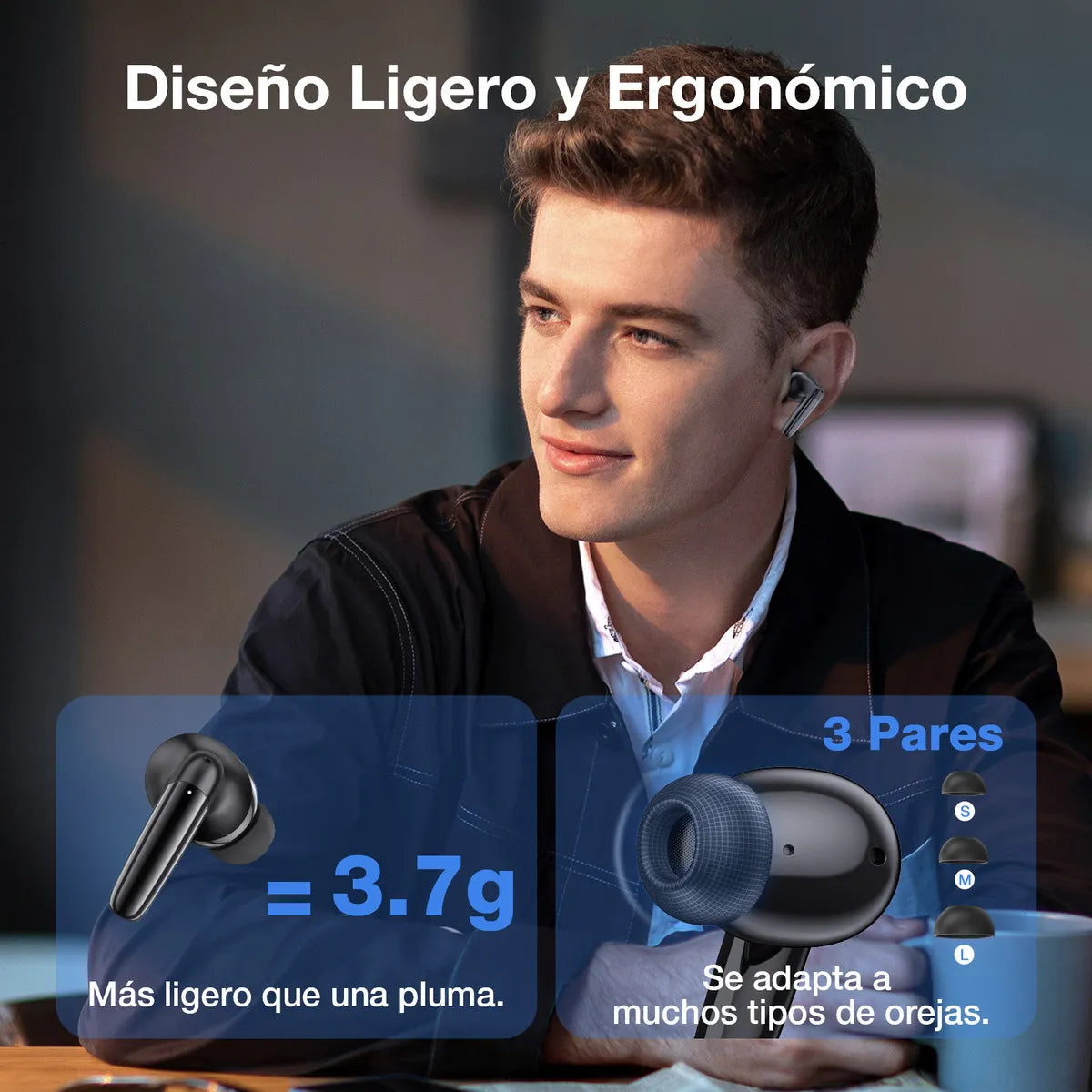 Audífonos In-ear Inalámbricos Bluetooth 1hora Aut207