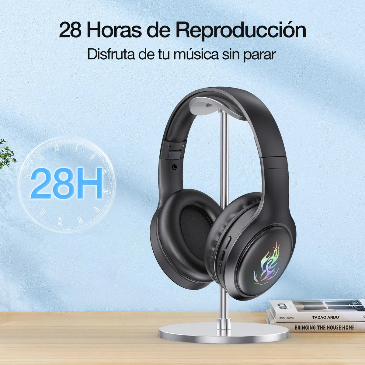 Lo Audífonos Inalámbricos Bluetooth On Ear Headphones 1hora