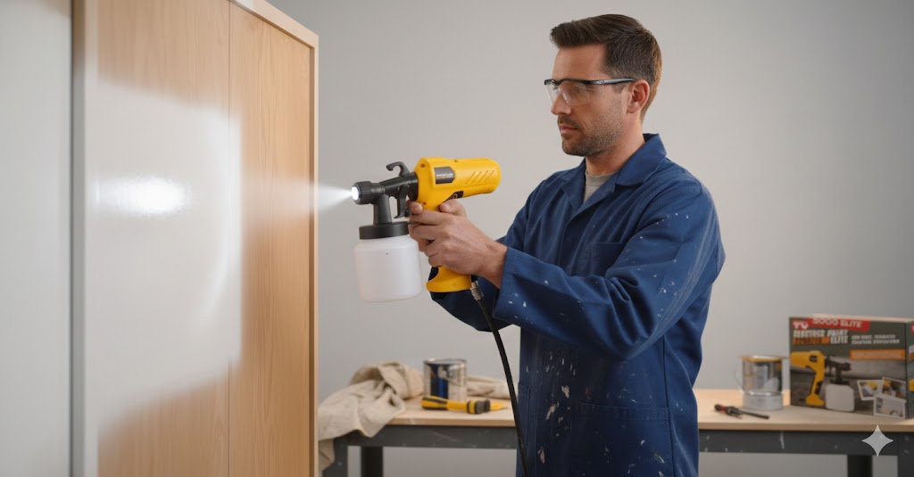 Pistola Para Pintura Eléctrica Profesional Boquilla 500w Color Amarillo