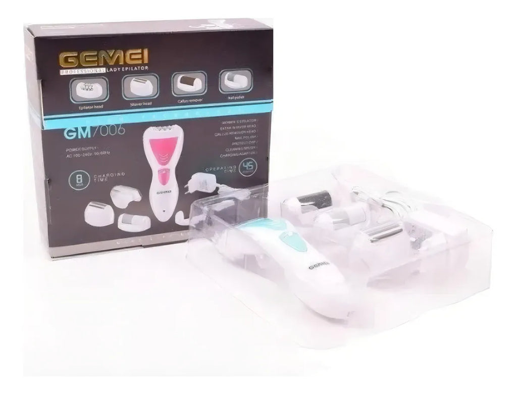Depiladora Geemy 4 En 1 Gm7006 Color Blanco