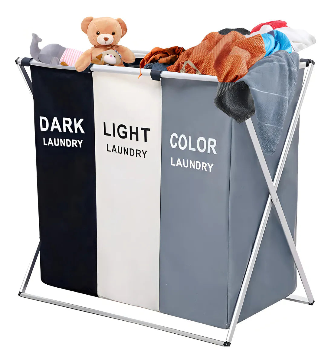 Organizador De Ropa Sucia: Cesta Por Colores Liso Lisa