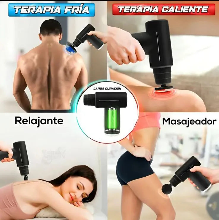 Pistola Masajeadora Gun Con Frío Y Calor