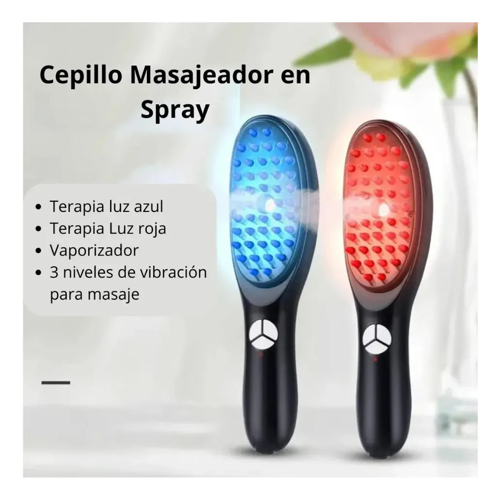Cepillo Masajeador Capilar Crecimiento Cabello Con Vapor