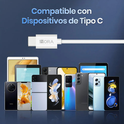 Audífonos In-ear Manos Libres Alámbrico Tipo Usb C Aut124 Color Blanco