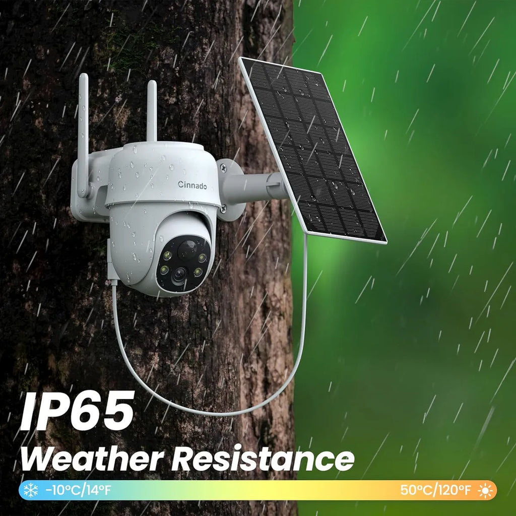 Cámara De Seguridad Inalámbrica, C/panel Solar Cinnado Wi-fi