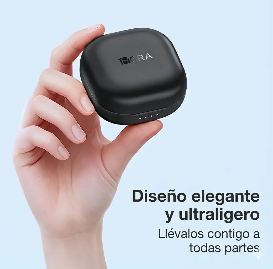 Audífonos Inalámbricos Bluetooth 1hora Aut214 Color Negro Negro