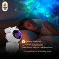 Proyector Galaxia Astronauta Bluetooth Parlante Nebulosa Blanco Negro
