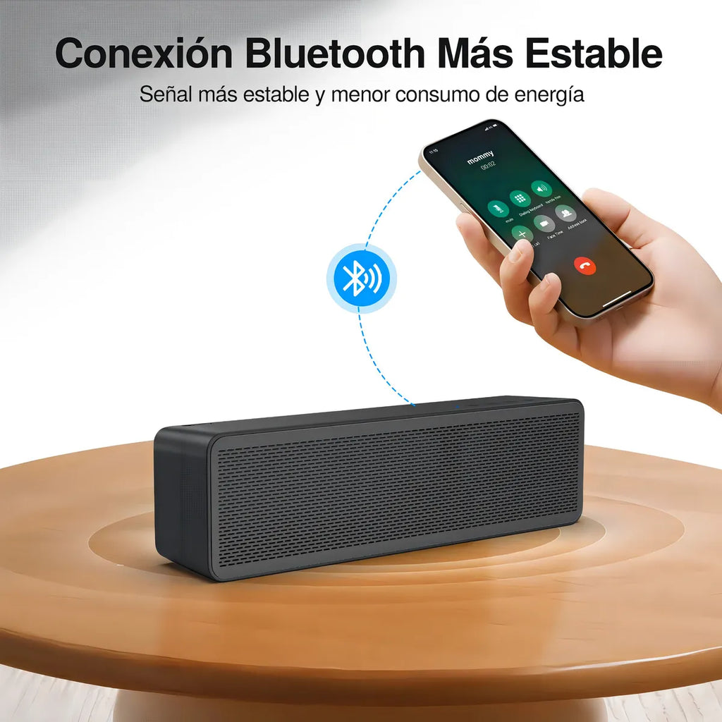 Parlante Bluetooth 1HORA 20w Bocina con Bajos Profundos, Altavoz Inalámbrico