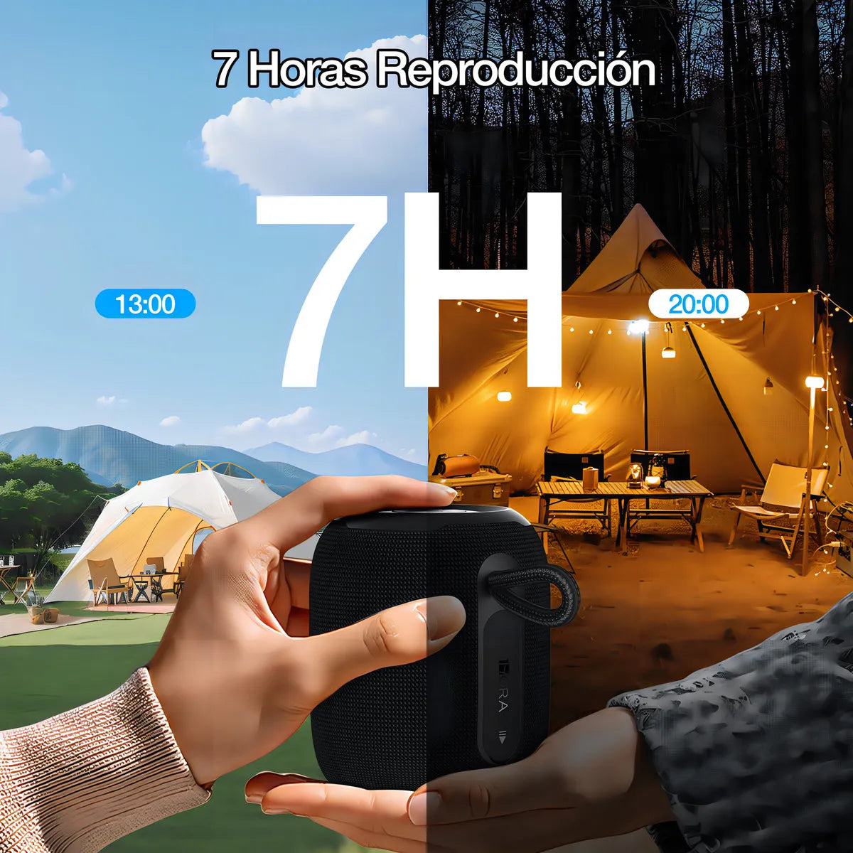 Parlante Bluetooth Portátil 1Hora Inalámbrica Portátil