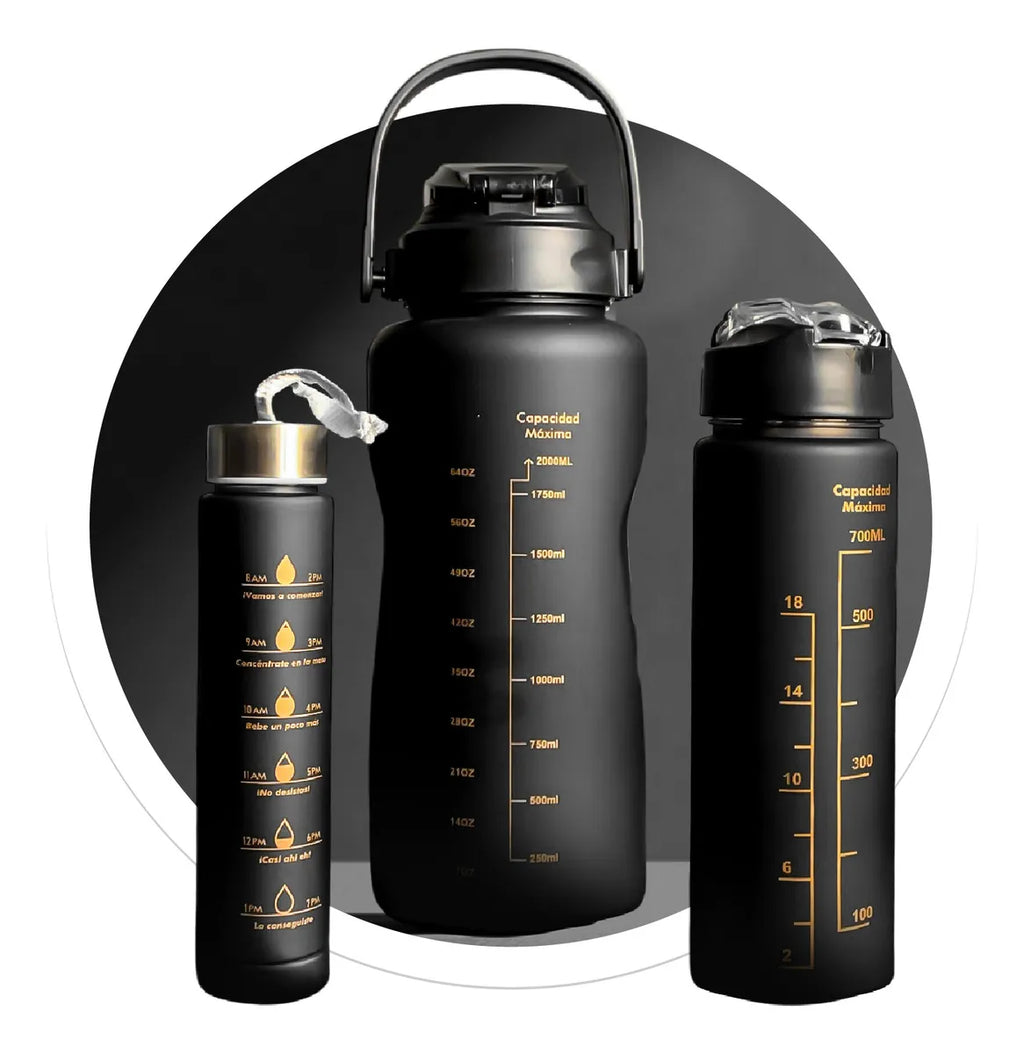 Termo Botilito Plastico Libre Bpa 3 En 1 Fit 2 Litros / 1 Litro / 330m