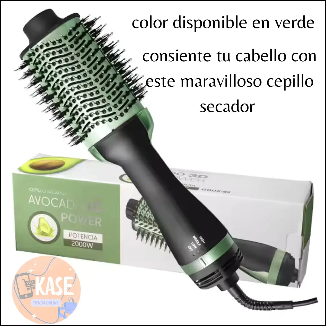 Cepillo Secador Alisador Y Plancha Aguacate Avocado