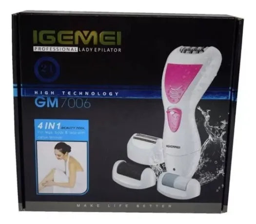 Depiladora Geemy 4 En 1 Gm7006 Color Blanco