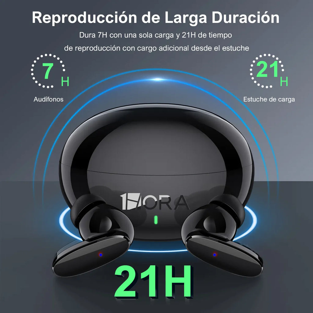 Fone de ouvido in-ear sem fio 1Hora Bluetooth AUT205 AUT205N blanco