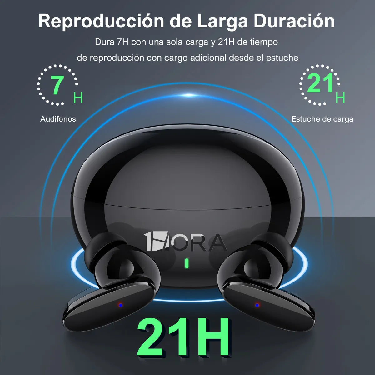 Fone de ouvido in-ear sem fio 1Hora Bluetooth AUT205 AUT205N blanco