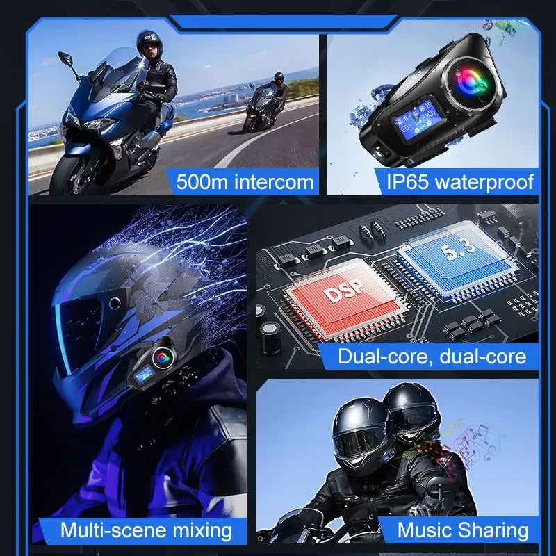 Intercomunicador Para Casco De Moto Q58 Max