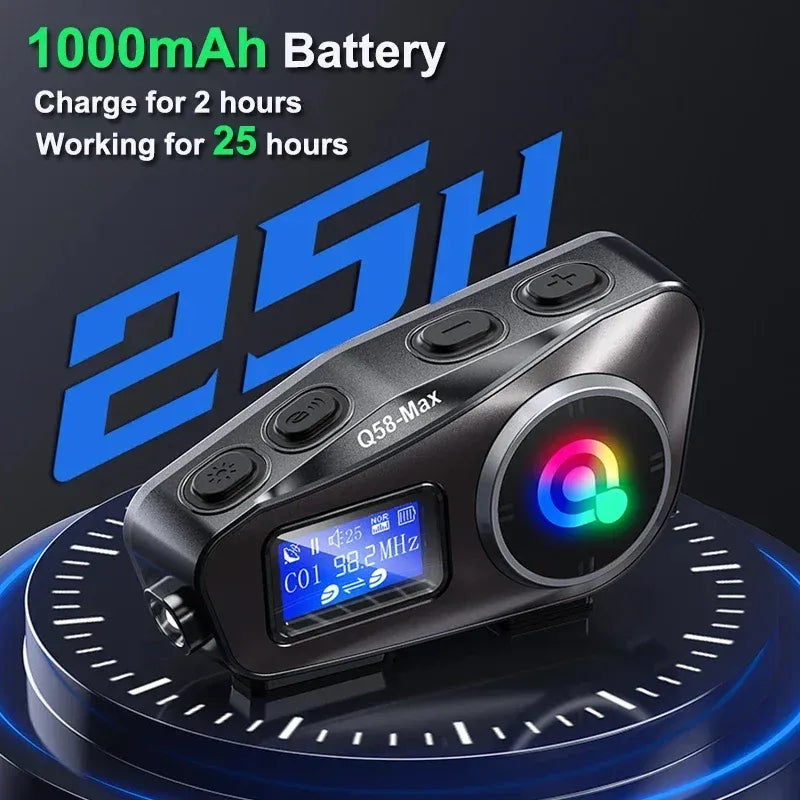 Intercomunicador Para Casco De Moto Q58 Max
