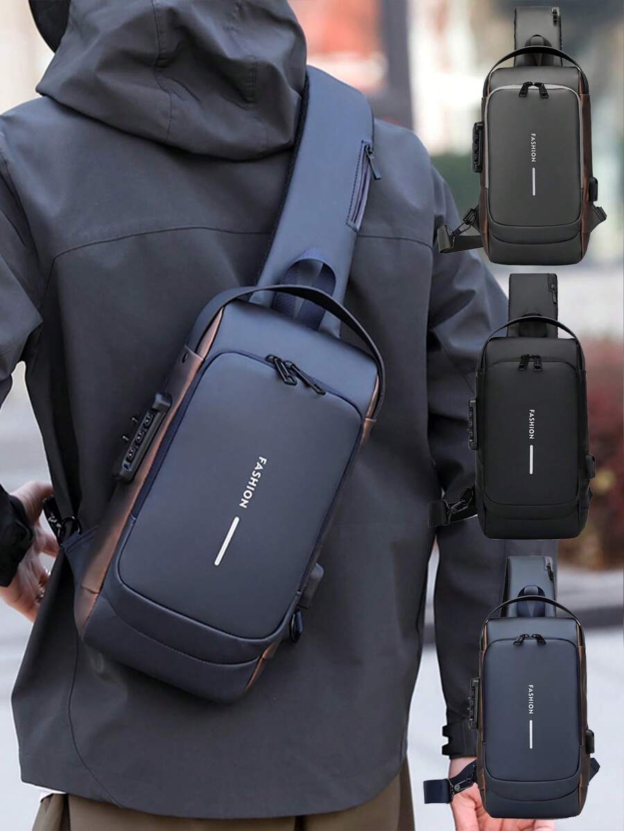Morral Antirrobo Maleta Impermeable Bolso Cruzado Puerto Usb
